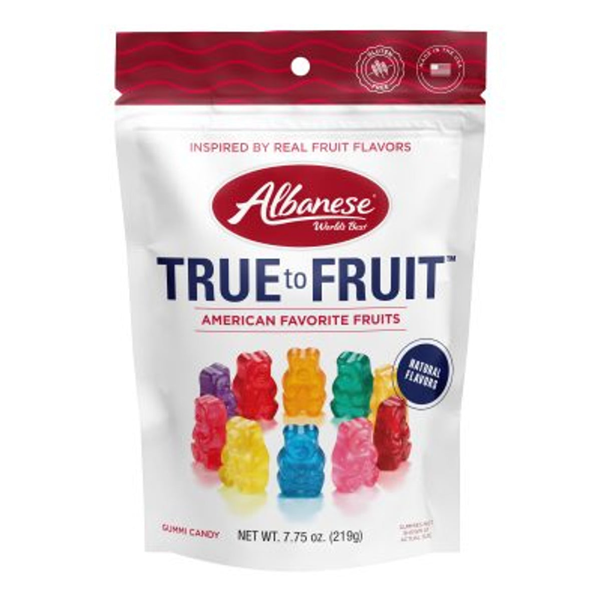 Albanese True To Fruit Gummy Bears 7.75oz Stand Up Bag – Sweets And Geeks