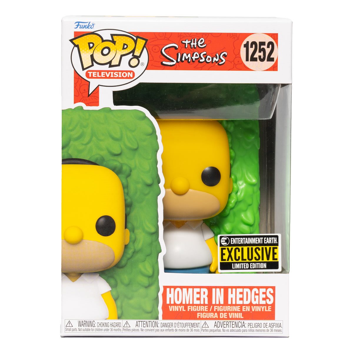 Funko Pop! Television: The Simpsons - Homer in Hedges (Entertainment Earth  Exclusive) #1252