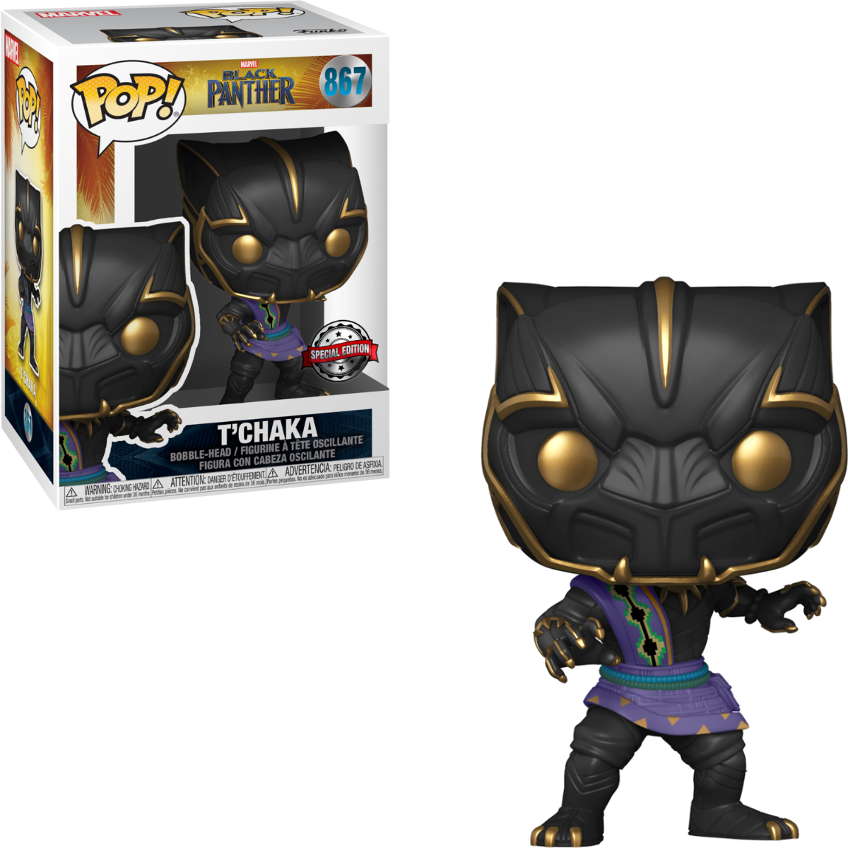 Funko Pop! Marvel: Black Panther - T'Chaka (Funko Hollywood) #867