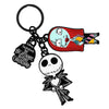 NIGHTMARE BEFORE CHRISTMAS JACK & SALLY MULTI CHARM KEYCHAIN