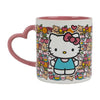 HELLO KITTY HEART SHAPED HANDLE 16 OZ. CERAMIC MUG