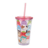 SQUISHMALLOWS ACRYLIC 16 OZ. ACRYLIC TRAVEL CUP