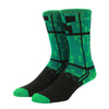 Minecraft Creeper Animigos 360 Character Crew Socks