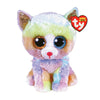 Ty Beanie Boos - Heather - Rainbow Cat 16"