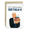 Joe Biden Sniffing Greeting Card