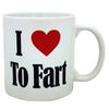 Giant I (Heart) To Fart Mug