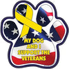 Paw Magnets - Military: (Veteran Dog)