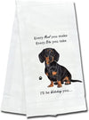 Dachshund, Black - Towel