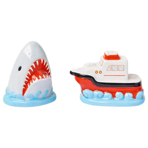 Jaws Shark Breach and Orca Ceramic Salt and Pepper Shaker - Sweets and Geeks