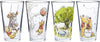 Winnie the Pooh Painted Scenes 4 pc. 16 oz. Pint Glass Set