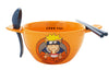 Naruto on Ceramic Ramen Bowl with Chopsticks and Spoon