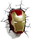 Marvel Iron Man Mask 3D Wall Deco Light