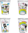 Hello Kitty Playful Rainbow 4pc 1.5oz Mini Glass Set