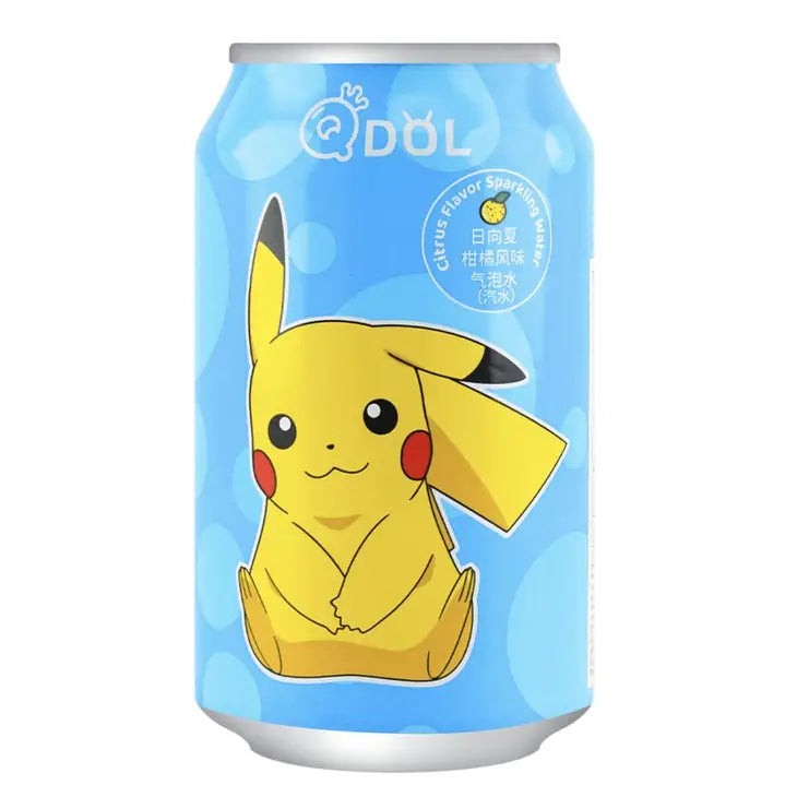 QDol Pokemon Pikachu Citrus Sparkling Water (330ml) – Sweets and Geeks