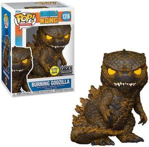 Funko Pop! Godzilla vs Kong - Burning Godzilla #1316 (Glow in the Dark) (FYE Exclusive) - Sweets and Geeks