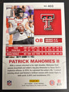 2017 Score #403 Patrick Mahomes II RC - Sweets and Geeks