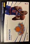 2017-18 Absolute Memorabilia Tools of the Trade Four Swatch Signatures Blue #8 Frank Ntilikina - Sweets and Geeks