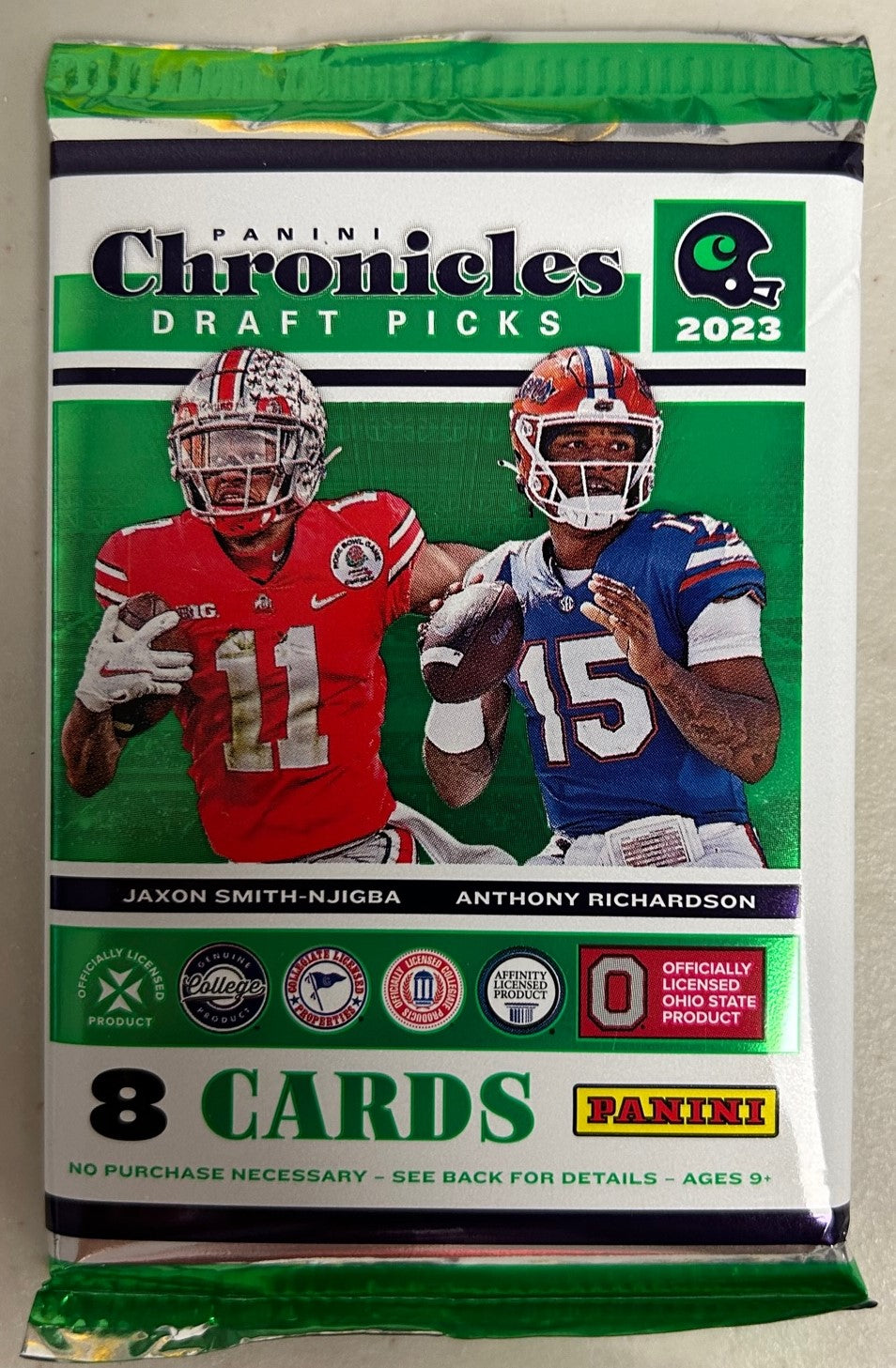 2023 Panini Chronicles Draft Picks Collegiate Football Hobby Pack