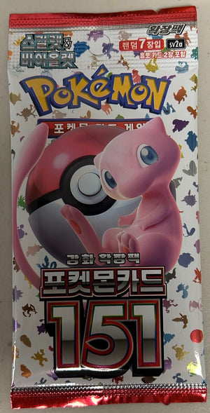 KOREAN Pokemon 2023 SV2A Pokemon 151 Booster Pack - Sweets and Geeks