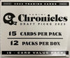 2023 Panini Chronicles Football Draft Picks Fat Pack Box - Sweets and Geeks