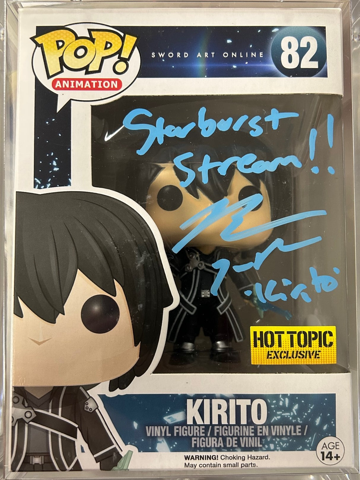 SAO signed kirito outlet Funko Pop #82