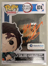 AUTOGRAPHED by Zach Aguilar - Funko Pop! Animation: Demon Slayer - Tanjiro Kamado (Hinokami Kagura Dance) (Galactic Toys) (JSA Cert) #874