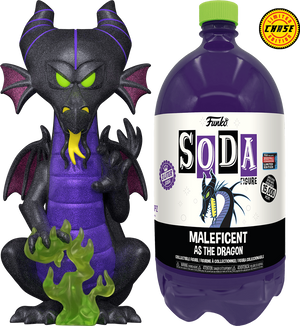 Funko Soda - Maleficent as Dragon (Opened) (Funko Fall 2022 Exclusive) (Diamond Glitter Chase) (3 Liter) - Sweets and Geeks