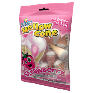 Ricky Joy's Marshmallow Cones- Strawberry 3oz Bag - Sweets and Geeks