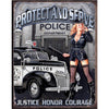 Police Dept - Protect and Serve - Tin Sign #1721