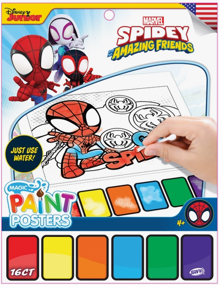 Spidey and his Amazing Friends Magic Paint Posters 16 Pages – Sweets ...