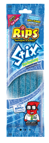 Rips Stix Blue Raspberry Licorice Ropes 1.7oz