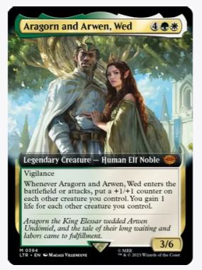 Aragorn and Arwen, Wed (Extended Art) - Universes Beyond: The Lord of the Rings: Tales of Middle-earth - #0394 - Sweets and Geeks