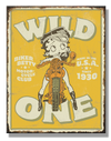 Betty Boop Wild One Metal Vintage Sign - Sweets and Geeks