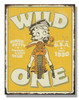 Betty Boop Wild One Metal Vintage Sign - Sweets and Geeks