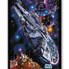 Star Wars - Retro Falcon Poster Flat Magnet