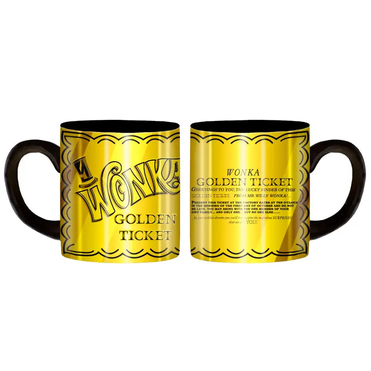 Wonka Golden Ticket Full Wrap Laser 20oz Ceramic Mug