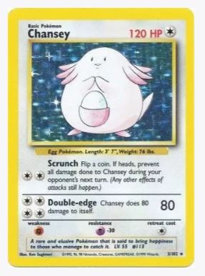 Chansey Base Set # 003/102 - Sweets and Geeks