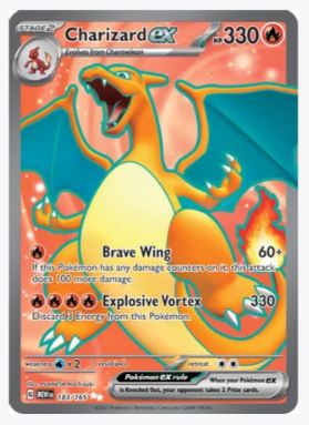 Charizard ex - 199/165 - SV: Scarlet and Violet 151 - Pokemon