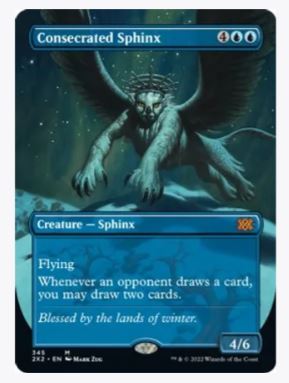 Consecrated Sphinx (Borderless) - Mirrodin Besieged - #345 - Sweets and Geeks