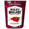 Wiley Wallaby Liquorice Stand Up Peg Bag - Cinnamon 7oz - Sweets and Geeks