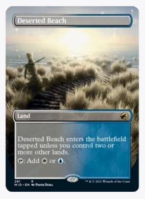 Deserted Beach (Borderless) - Innistrad: Midnight Hunt - #281 - Sweets and Geeks