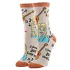 Just Keep'em | Women's Funny Cotton Crew Socks | - Sweets and Geeks