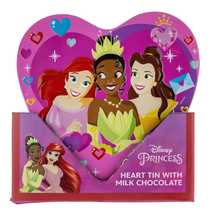 Disney Princesses Valentine's Chocolate Heart Tin – Sweets and Geeks