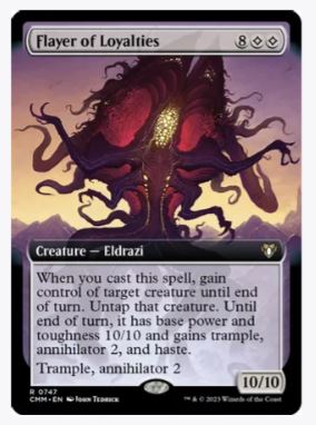 Flayer of Loyalties (Extended Art) - Commander Masters - #0747 - Sweets and Geeks