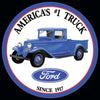 Ford - Trucks Round Metal Sign