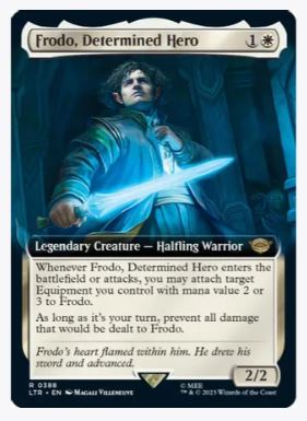 Frodo, Determined Hero (Extended Art) - Universes Beyond: The Lord of the Rings: Tales of Middle-earth - #0388 - Sweets and Geeks