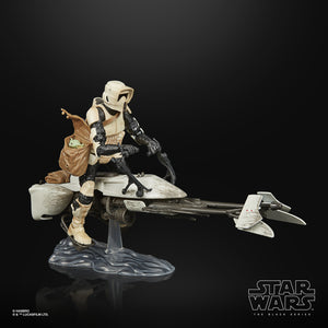 Star Wars The Black Series: Speeder Bike witch Scout Trooper and the Child - Sweets and Geeks