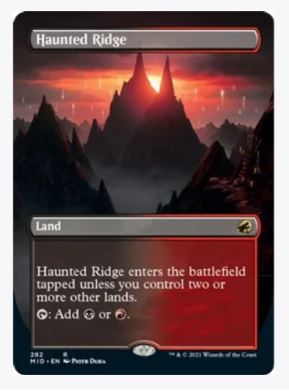 Haunted Ridge (Borderless) - Innistrad: Midnight Hunt	- #282 - Sweets and Geeks