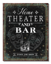 Home Theater Bar Vintage Sign - Sweets and Geeks