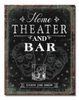 Home Theater Bar Vintage Sign - Sweets and Geeks